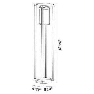 Eurofase - 34122 LED Bollard - 34122-013 | Montreal Lighting & Hardware