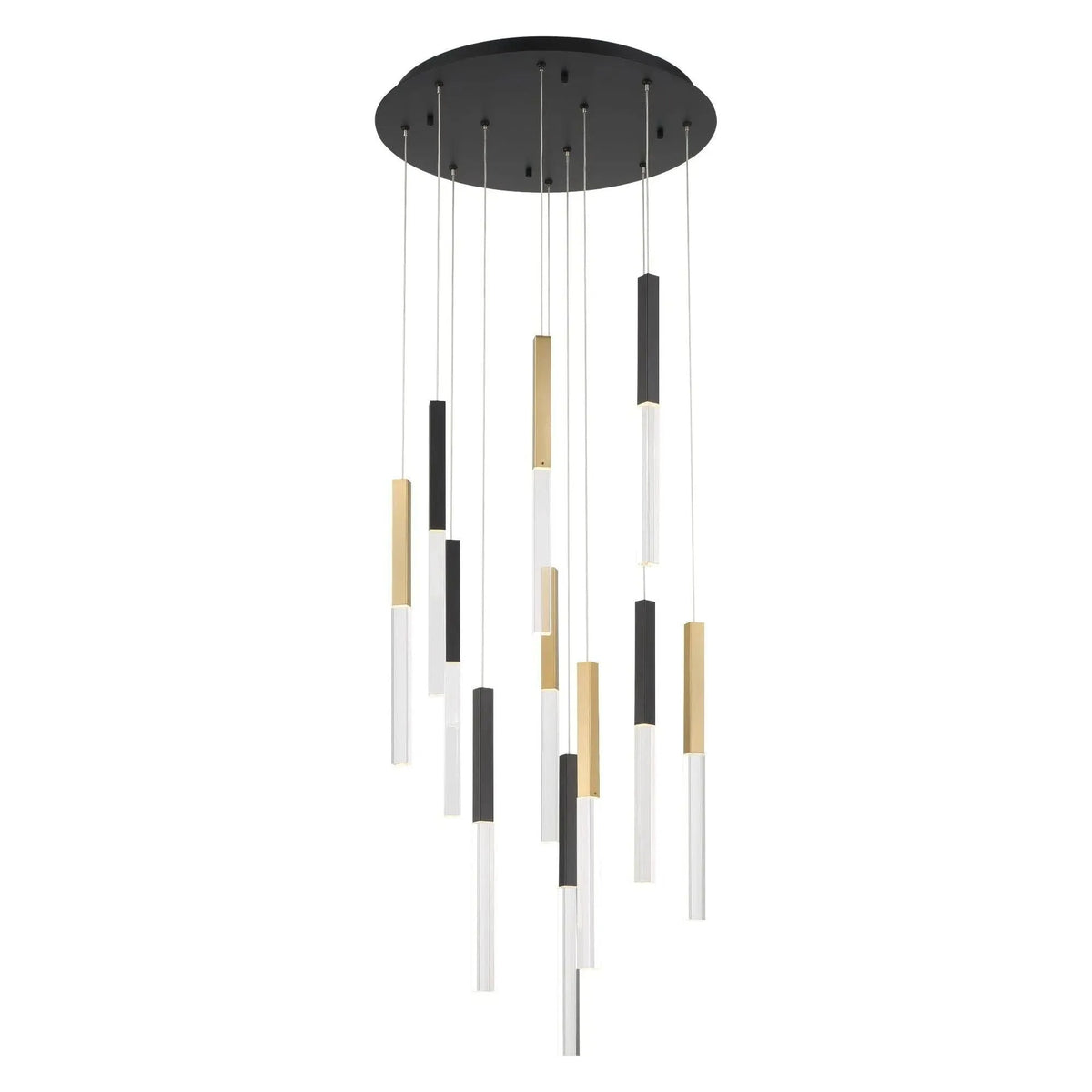 Eurofase - Benicio LED Multi-Light Pendant - 46477-033 | Montreal Lighting & Hardware