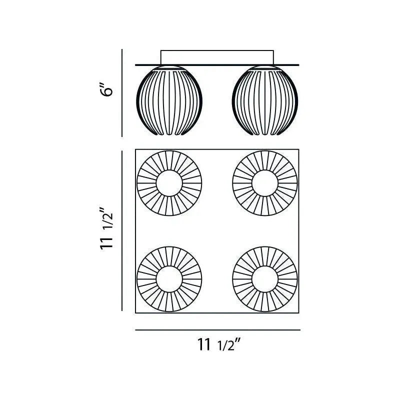 Eurofase - Cosmo FLUSHMOUNT - 23206-014 | Montreal Lighting & Hardware