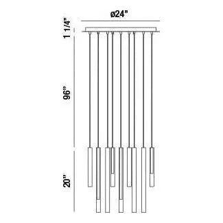 Eurofase - Santana LED Chandelier - 31445-016 | Montreal Lighting & Hardware