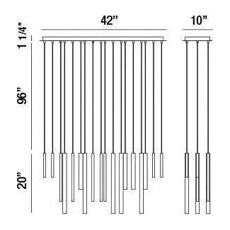 Eurofase - Santana LED Linear Suspension - 31446-013 | Montreal Lighting & Hardware