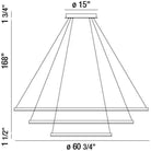 Eurofase - Spunto 3-Tier LED Chandelier - 31474-016 | Montreal Lighting & Hardware