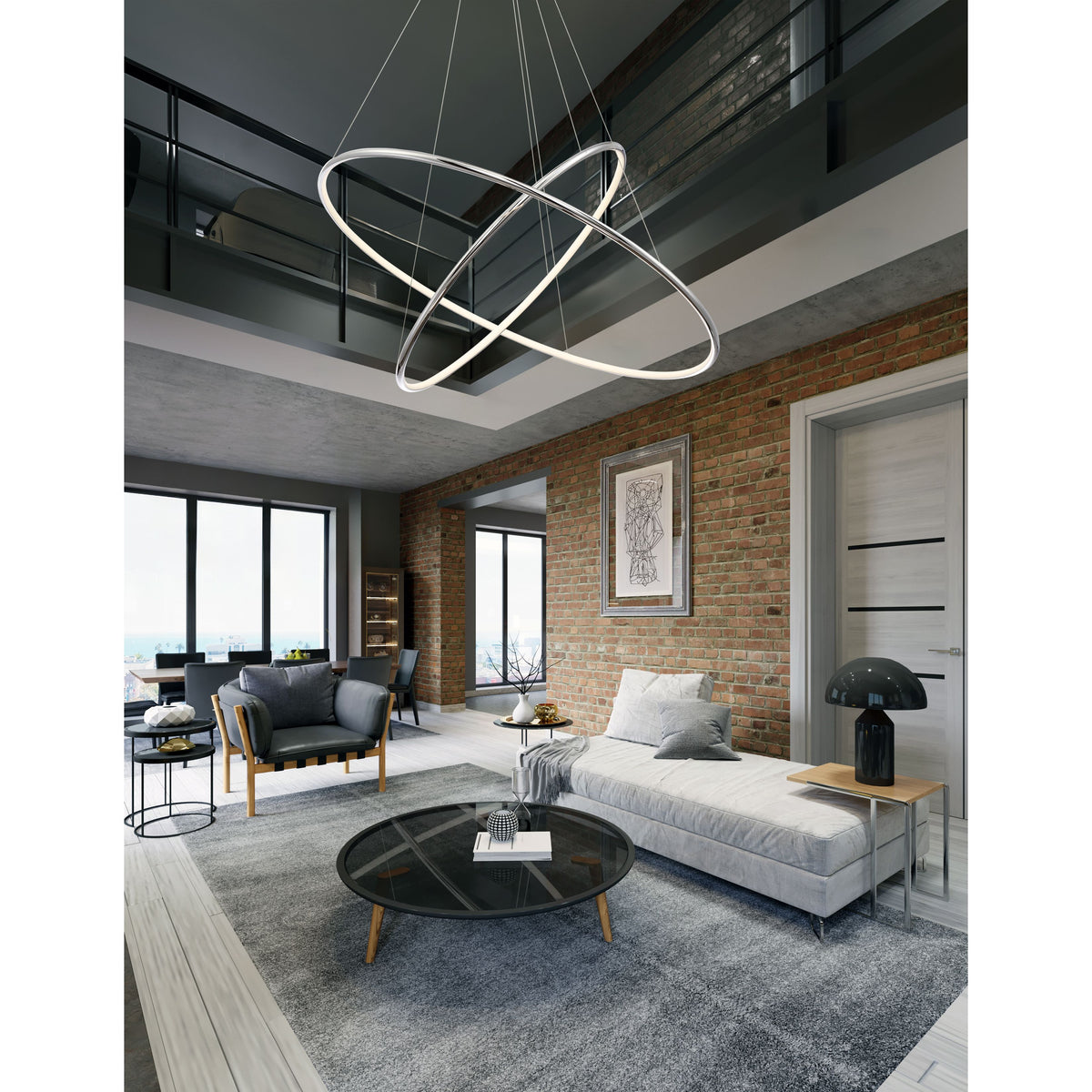 Vallée 2 niveaux DEL Suspension