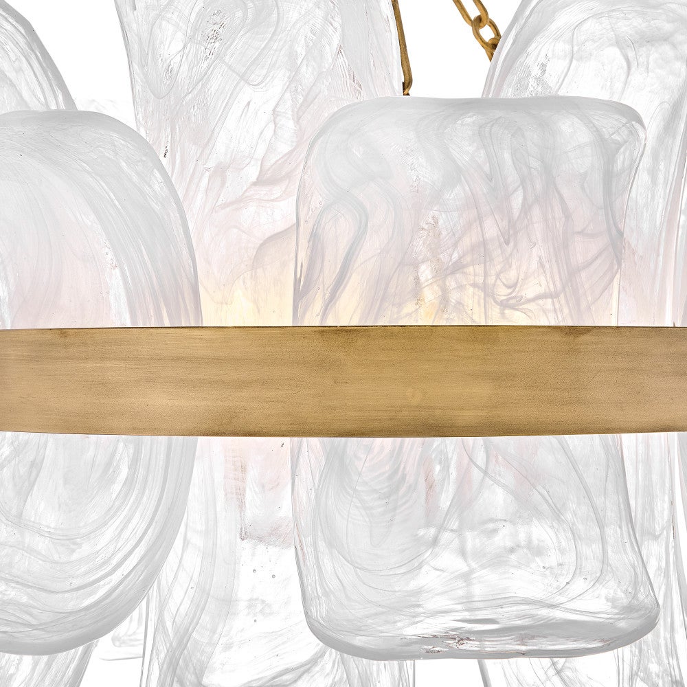 Fredrick Ramond FR46911BNG Fleur Semi-Flush/Pendant in Burnished Gold