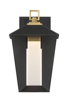 Eurofase 50047-017 Andson LED Outdoor Wall Sconce in Brass-Sand Black Mix