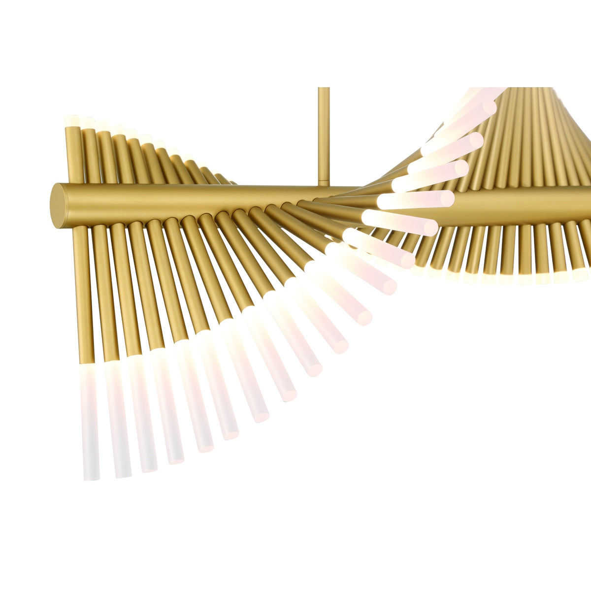 Eurofase 47125-018 Voltik LED Linear Chandelier in Gold