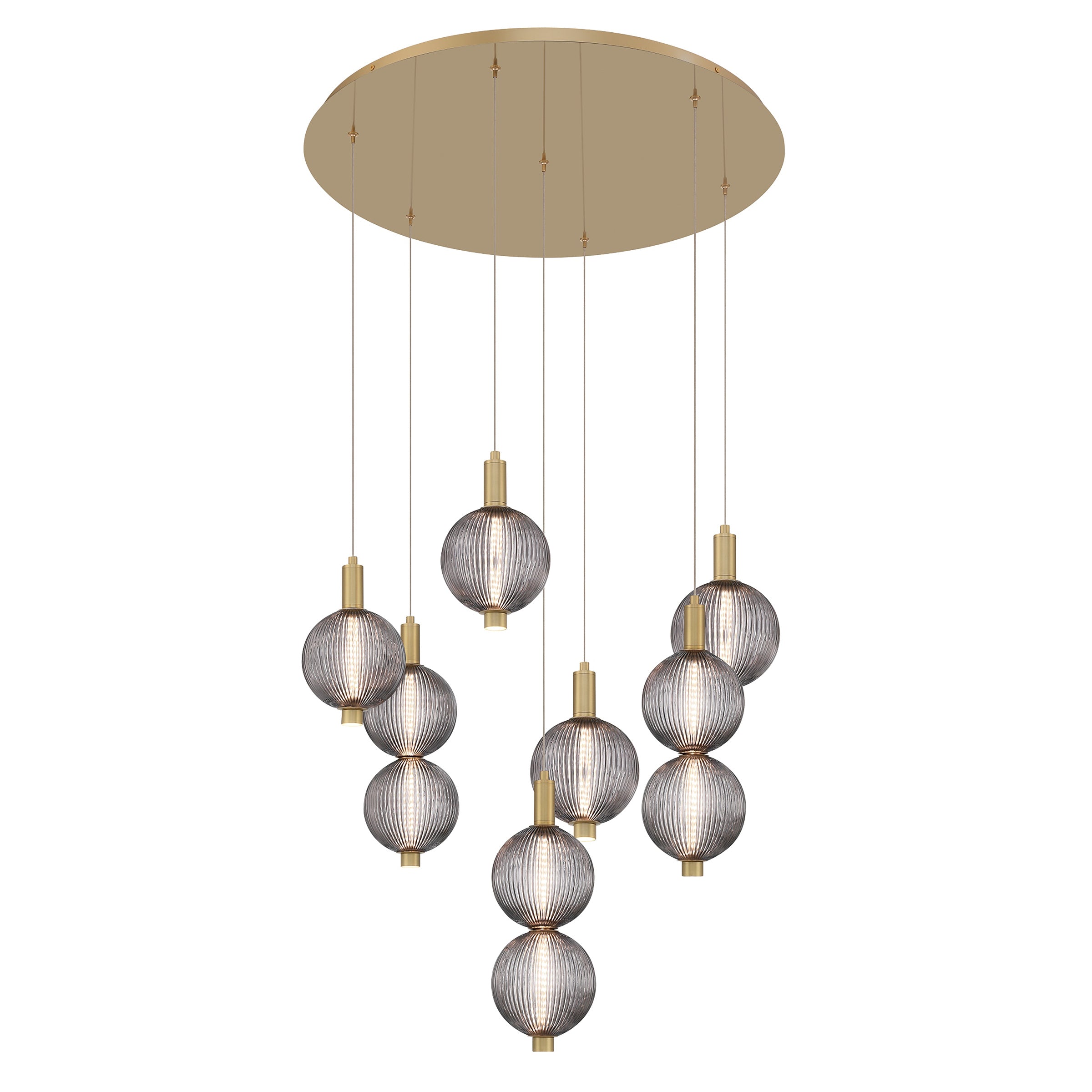 Eurofase 47191-013 Palmas LED Multi-Light Pendant in Gold