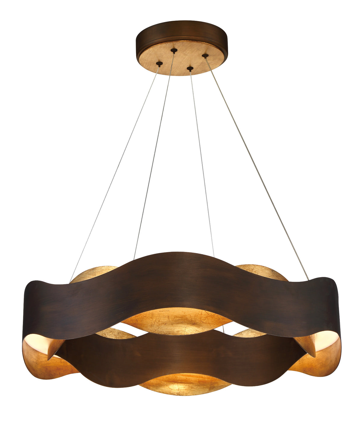 Eurofase 31783-019 Vaughan LED Chandelier in Bronze-Gold