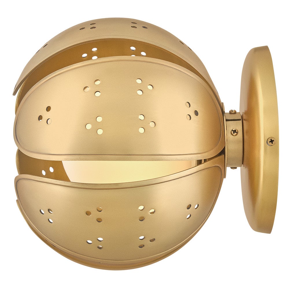 Fredrick Ramond FR46962UB-LL Anthos LED Semi-Flush Mount in Unlacquered Brass