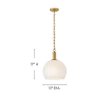 Lark 84287LCB Rivi Suspension en laiton laqué