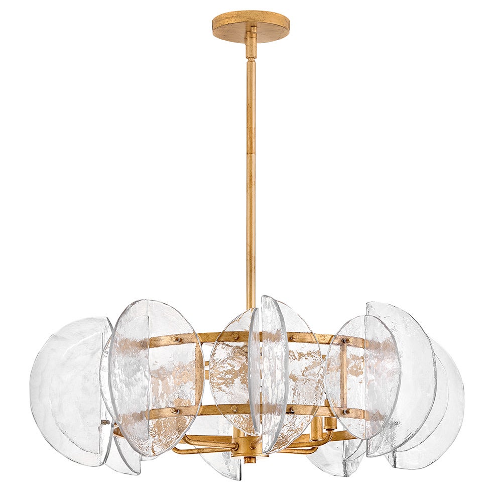 Fredrick Ramond FR41924DA Seraphina Drum Chandelier in Distressed Brass