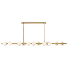Fredrick Ramond FR41909LCB Selene Linear Chandelier in Lacquered Brass