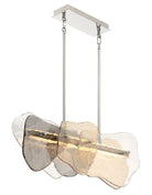 Europhase 50462-018 Grotto LED Linéaire Suspendu en nickel poli