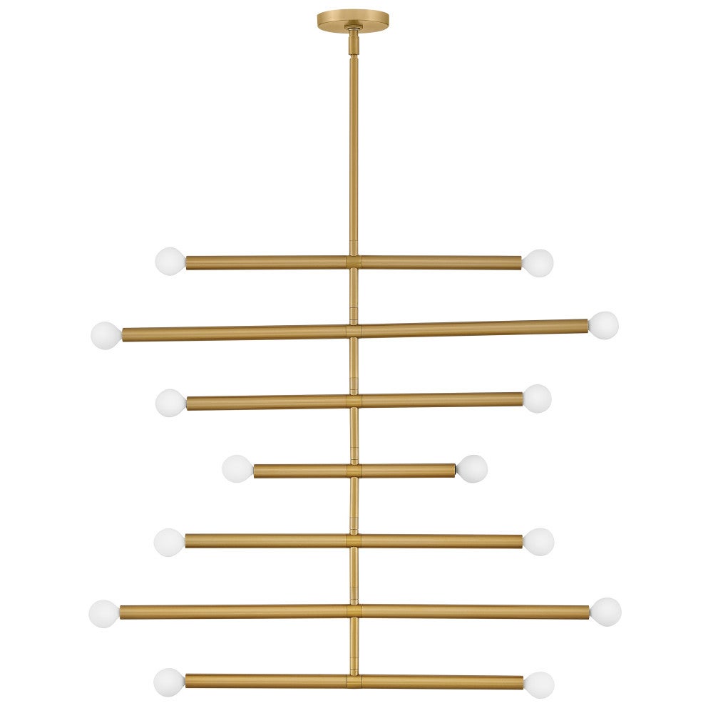 Lark 83199LCB Millie Multi Tier in Lacquered Brass