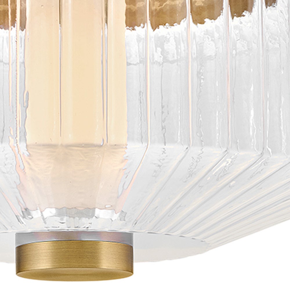 Fredrick Ramond FR41463LCB Reign LED Plafonnier en laiton laqué