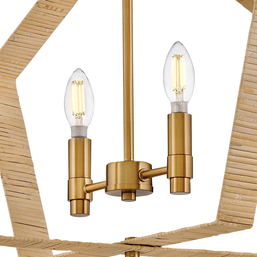 Lark 83647LCB Sammi Pendant in Lacquered Brass