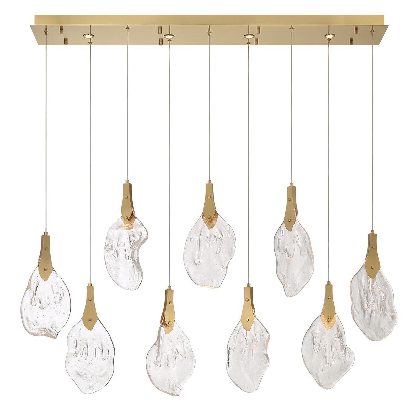 Eurofase 50103-020 Jateo LED Linear Chandelier in Gold