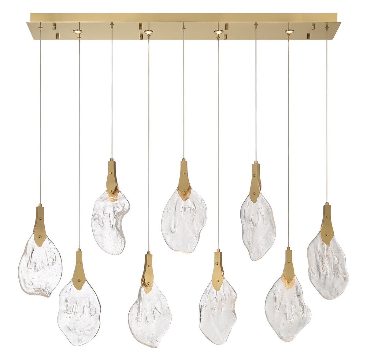 Eurofase 50103-020 Jateo LED Linear Chandelier in Gold