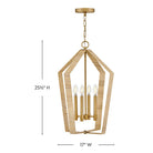 Lark 83644LCB Sammi Pendant in Lacquered Brass