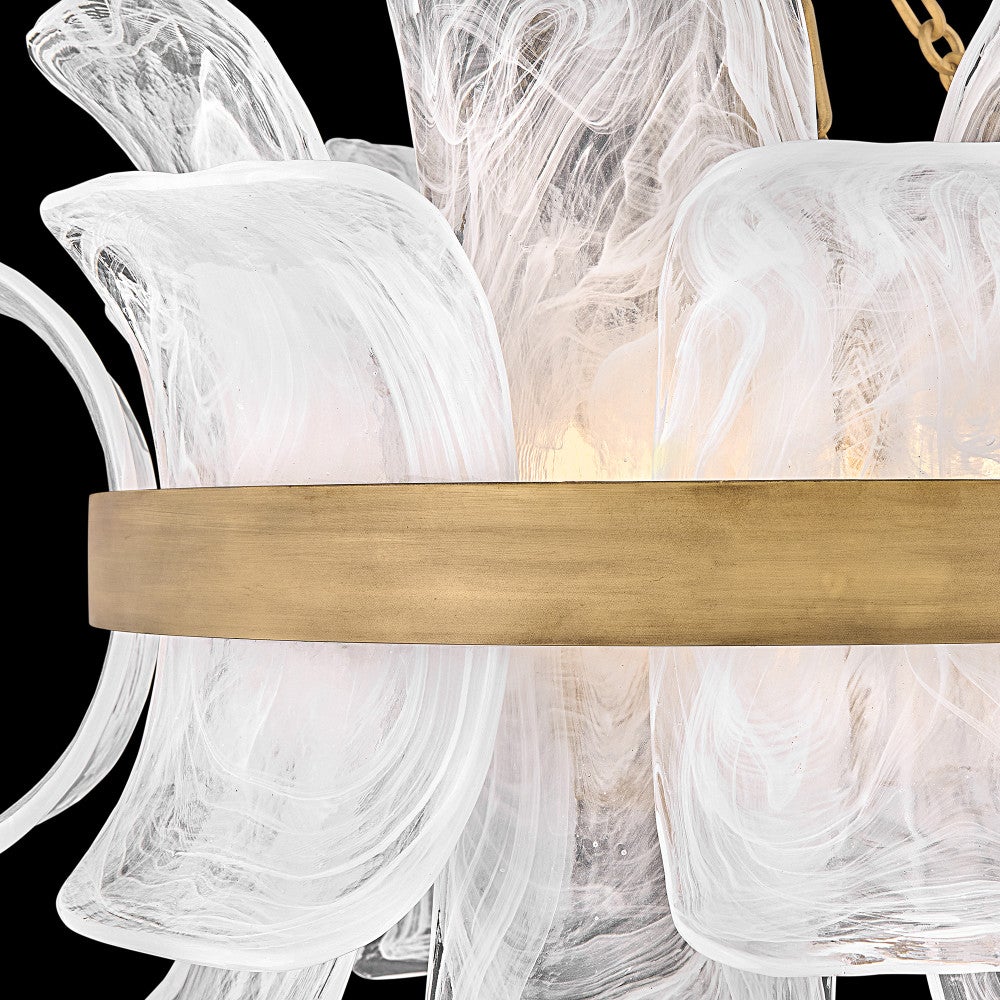 Fredrick Ramond FR46911BNG Fleur Semi-Flush/Pendant in Burnished Gold