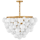 Fredrick Ramond FR41565DA Marabel Verre soufflé à plusieurs niveaux Suspension en laiton vieilli