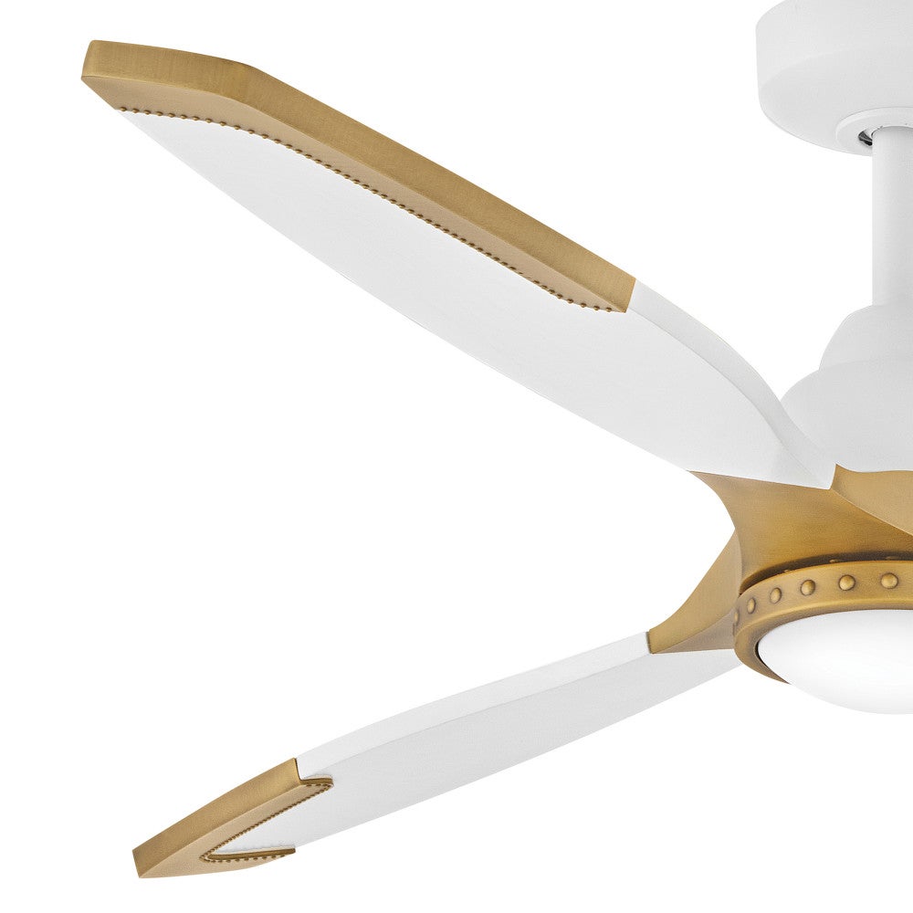 Éclairage intelligent Hinkley Lighting 906760FMW-LDD Aileron LED Ventilateur  en blanc mat