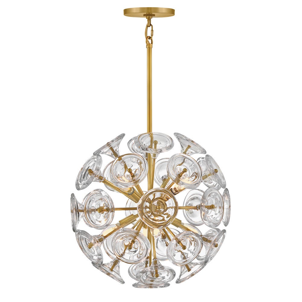 Fredrick Ramond FR46907UB Globe Maya Suspension en laiton non verni