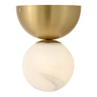 Fredrick Ramond FR41901LCB Selene Semi-Flush Mount in Lacquered Brass