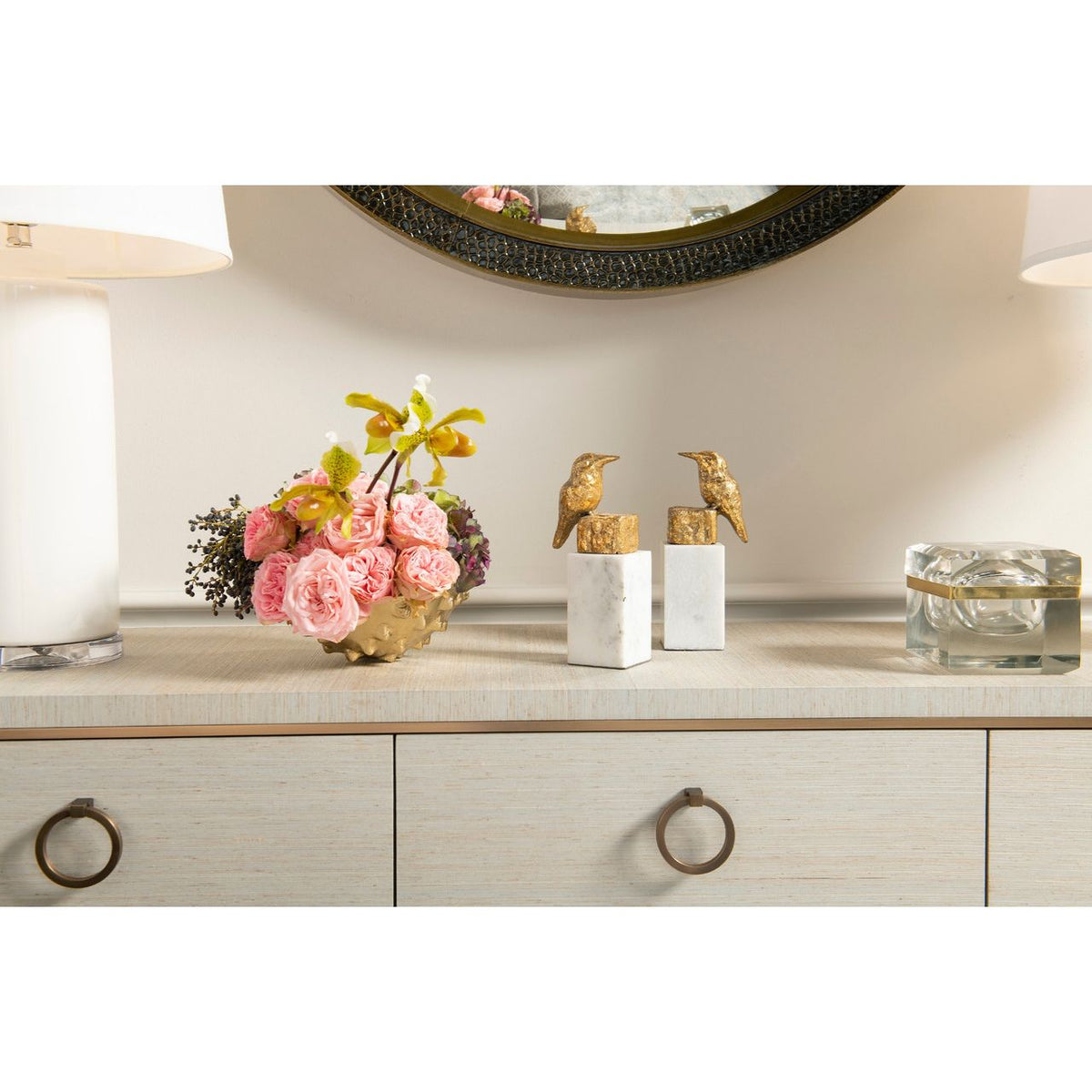 Statue de pinson (paire)