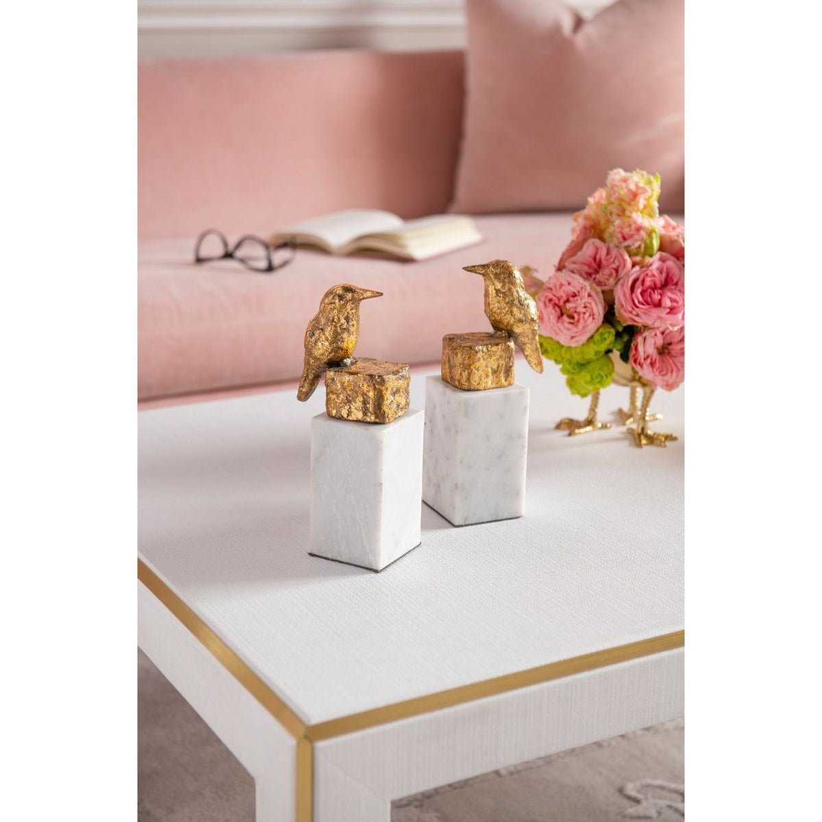 Statue de pinson (paire)