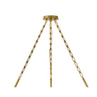 Fredrick Ramond FR30526LCB Coco Crackle Glass Chandelier in Lacquered Brass