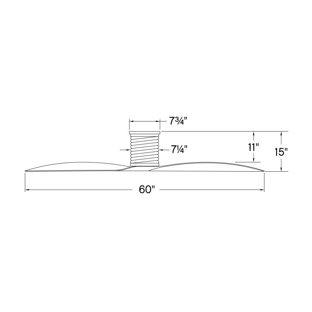 Luminaire encastré intelligent à DEL Hinkley Lighting 943160FMN-LDD Marin Ventilateur  en blanc mat