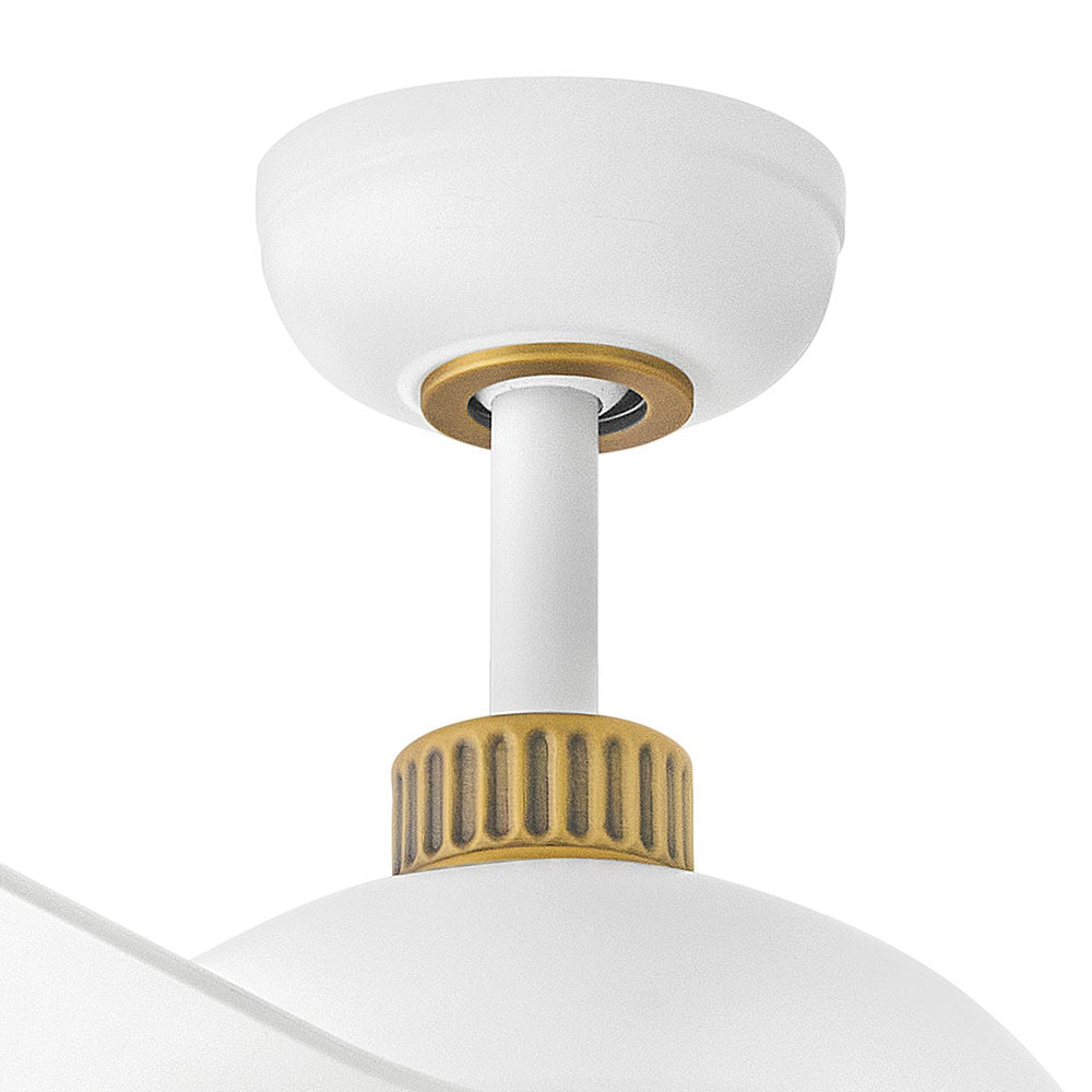 Éclairage intelligent Hinkley Lighting 906556FMW-LDD Alba LED Ventilateur  en blanc mat