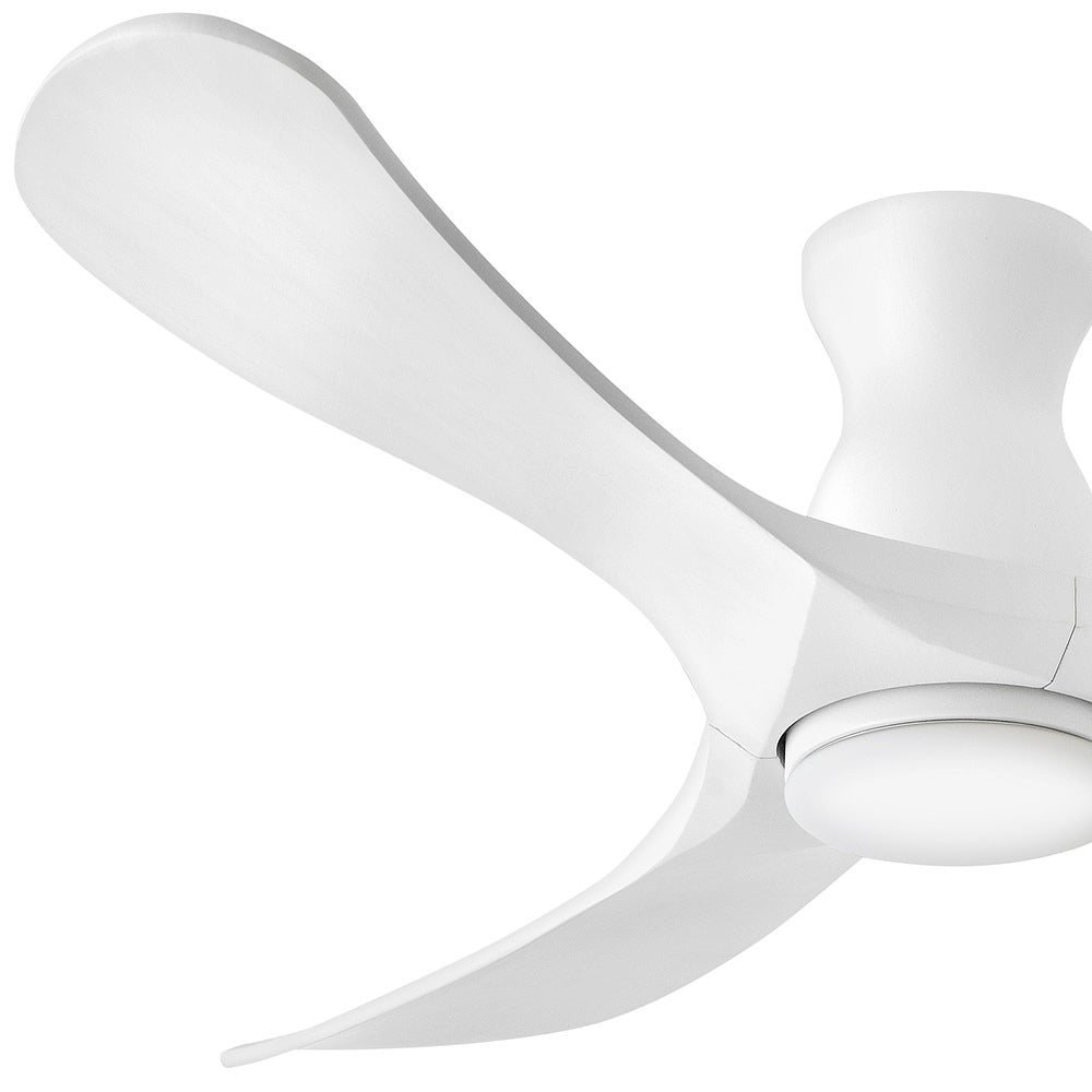 Luminaire encastré intelligent à DEL Hinkley Lighting 903456FWW-LDD Swell Ventilateur  en blanc mat