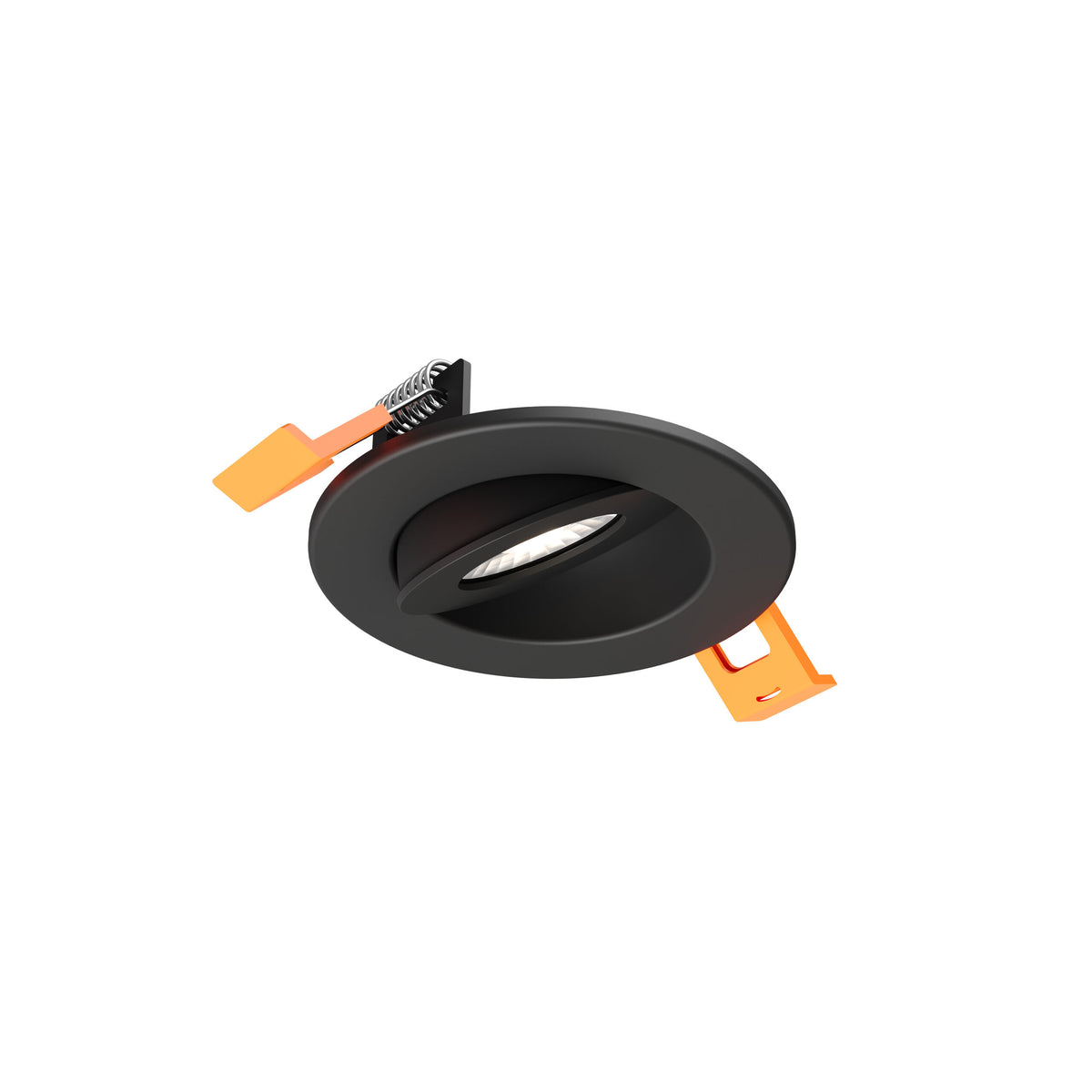 DALS Lighting FGM2-CDW-BK Pivot Flat Round Gimbal Recessed in Black