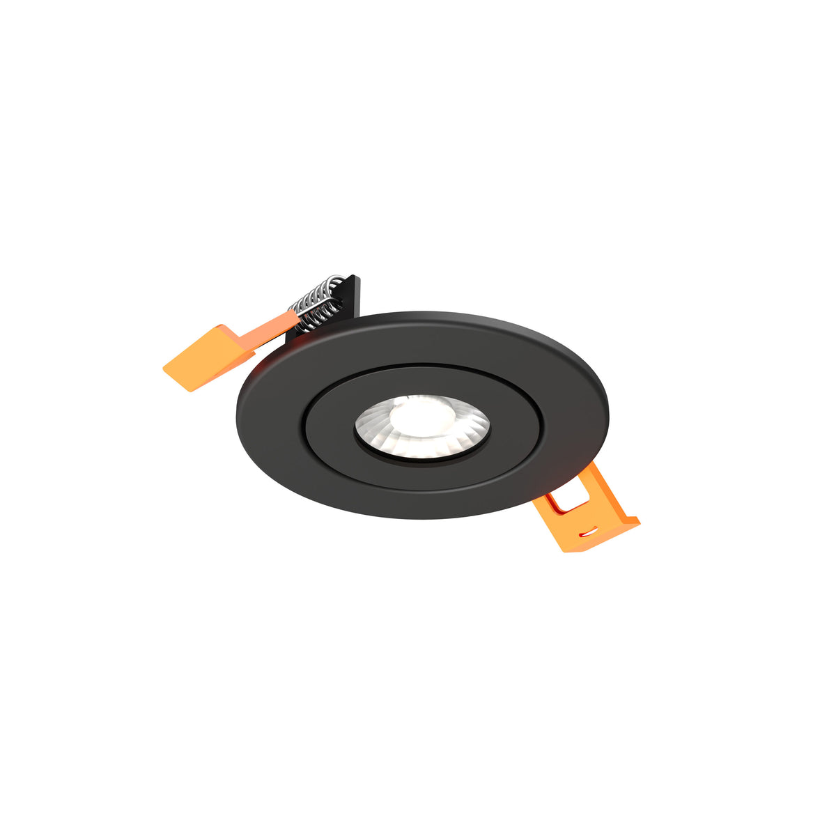 DALS Lighting FGM2-CDW-BK Pivot Flat Round Gimbal Recessed in Black
