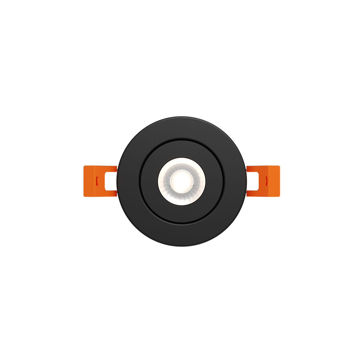 DALS Lighting FGM2-CDW-BK Pivot Flat Round Gimbal Recessed in Black