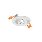 DALS Lighting FGM2-CDW-WH Pivot Flat Round Gimbal Recessed in White