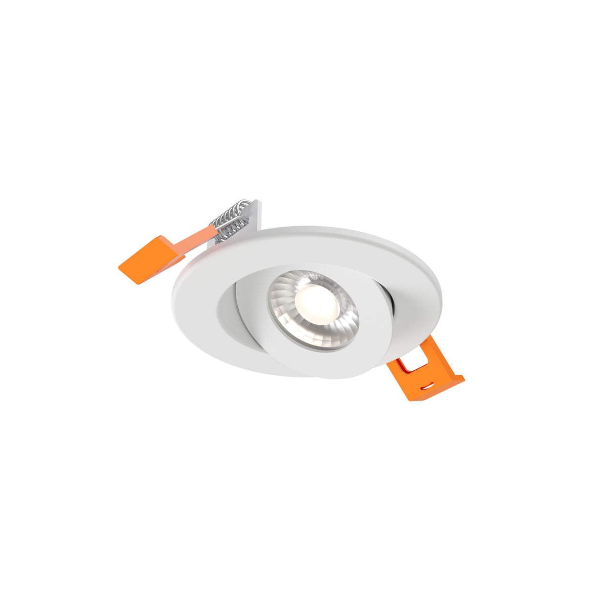 DALS Lighting FGM2-CDW-WH Pivot Flat Round Gimbal Recessed in White