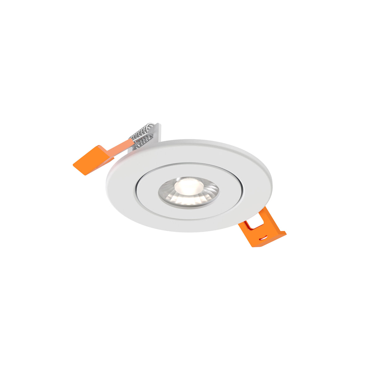 DALS Lighting FGM2-CDW-WH Pivot Flat Round Gimbal Recessed in White