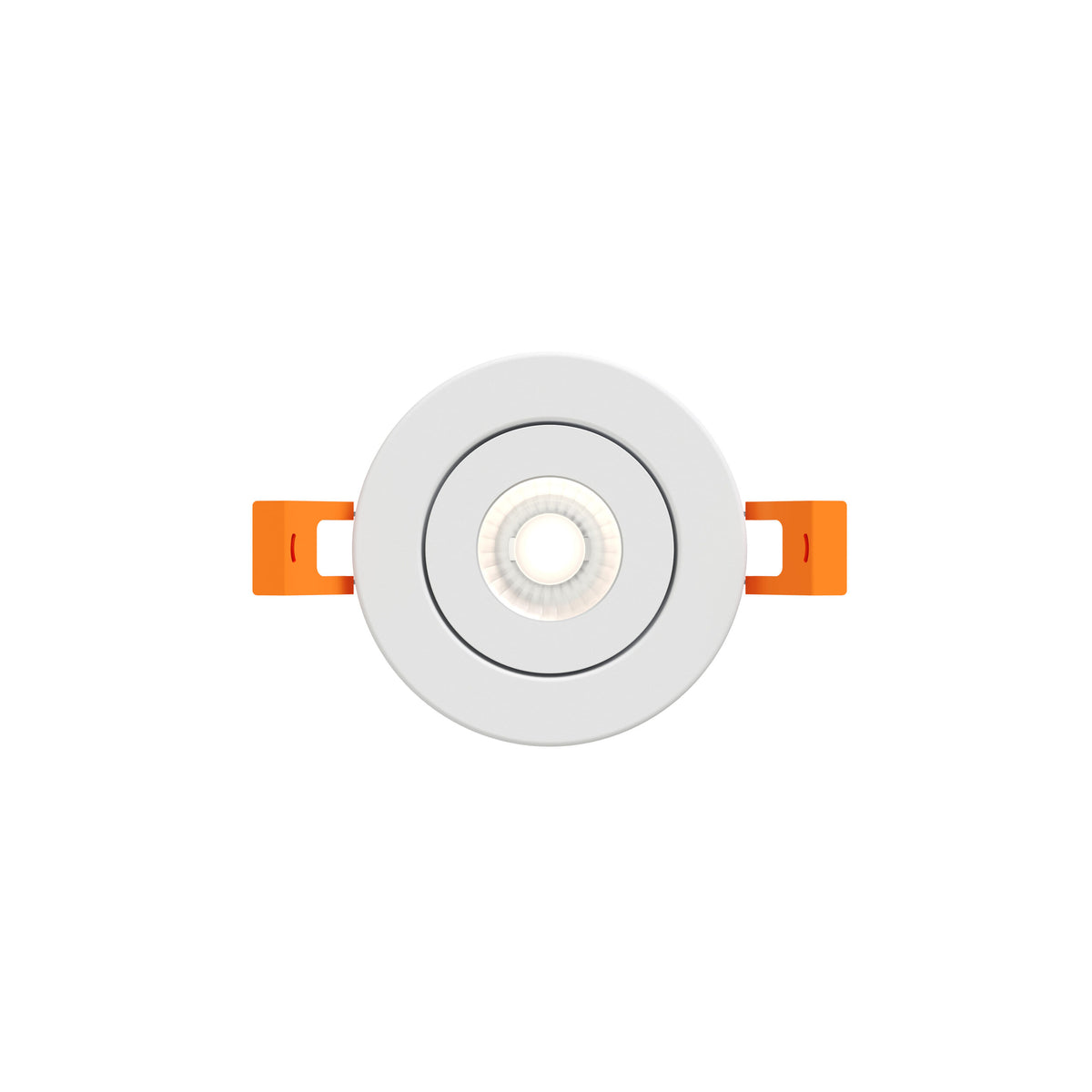 DALS Lighting FGM2-CDW-WH Pivot Flat Round Gimbal Recessed in White