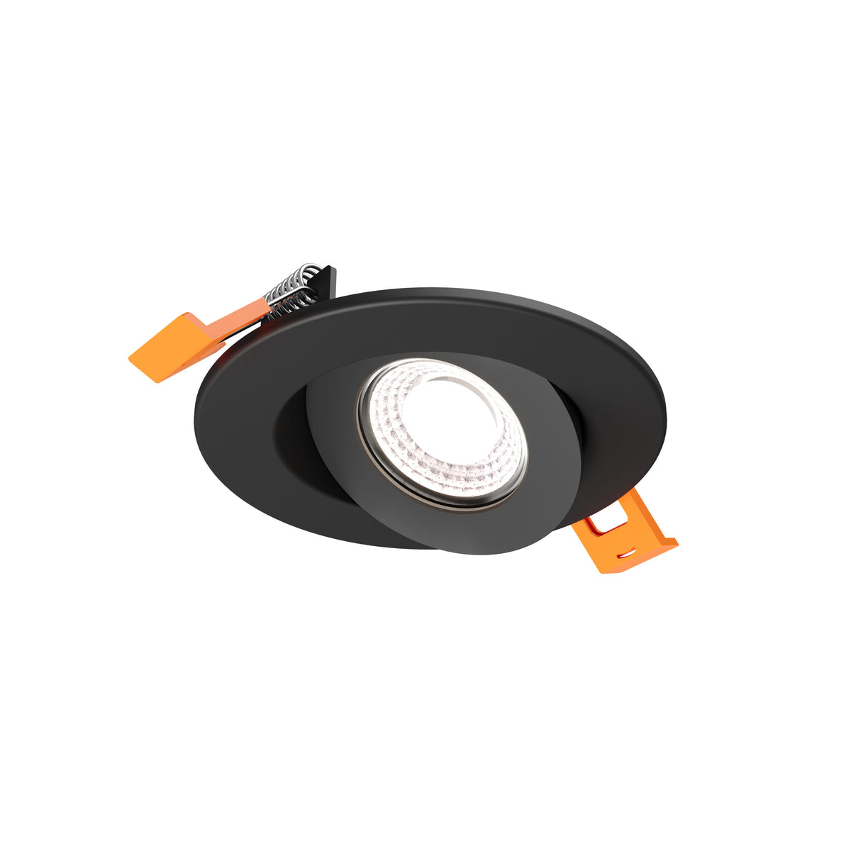 DALS Lighting FGM3-CDW-BK Pivot Flat Round Gimbal Recessed in Black