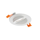 DALS Lighting FGM3-CDW-WH Pivot Flat Round Gimbal Recessed in White