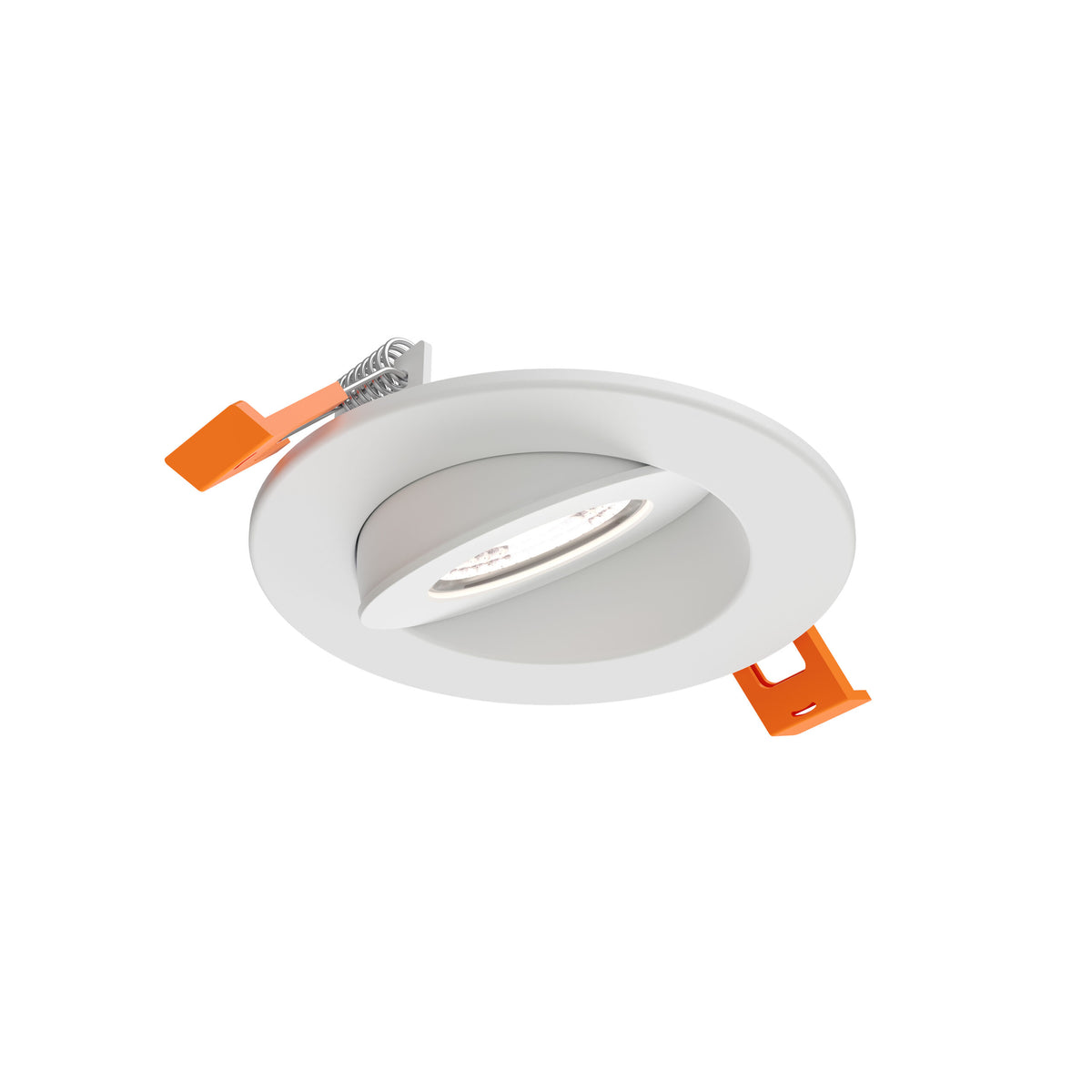 DALS Lighting FGM3-CDW-WH Pivot Flat Round Gimbal Recessed in White