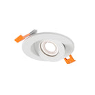 DALS Lighting FGM3-CDW-WH Pivot Flat Round Gimbal Recessed in White