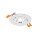 DALS Lighting FGM3-CDW-WH Pivot Flat Round Gimbal Recessed in White