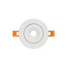 DALS Lighting FGM3-CDW-WH Pivot Flat Round Gimbal Recessed in White