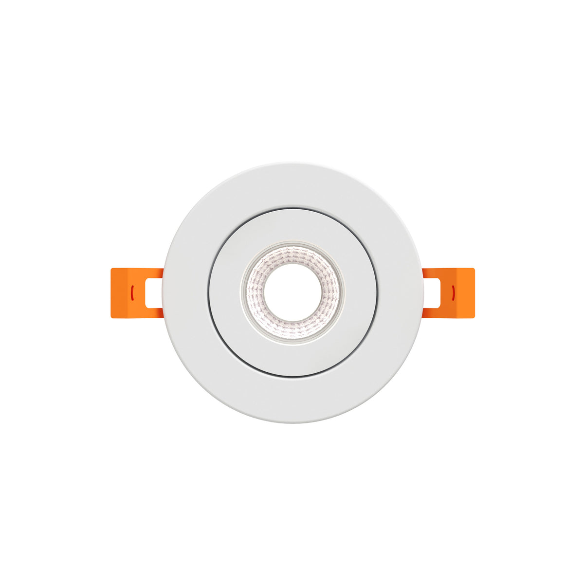 DALS Lighting FGM3-CDW-WH Pivot Flat Round Gimbal Recessed in White