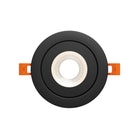 DALS Lighting FGM4-CDW-BK Pivot Flat Round Gimbal Recessed in Black