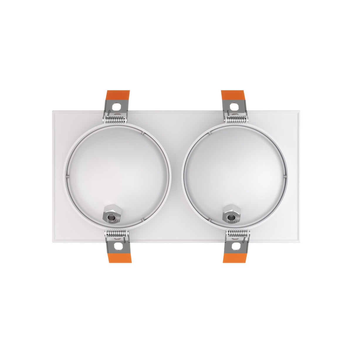 DALS Lighting FGM4-CDW-DUO-WH Pivot 4" Double Flat Gimbal Recessed in White